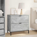 Comodino Grigio cemento 63.5 x 36 x 61 cm Legno multistrato