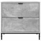 Comodino Grigio cemento 63.5 x 36 x 61 cm Legno multistrato