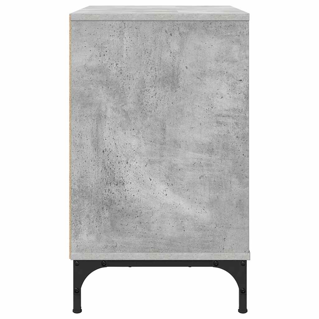Comodino Grigio cemento 63.5 x 36 x 61 cm Legno multistrato