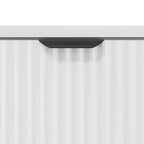 Comodino Bianco lucido 63.5 x 36 x 61 cm Legno multistrato