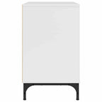 Comodino Bianco lucido 63.5 x 36 x 61 cm Legno multistrato