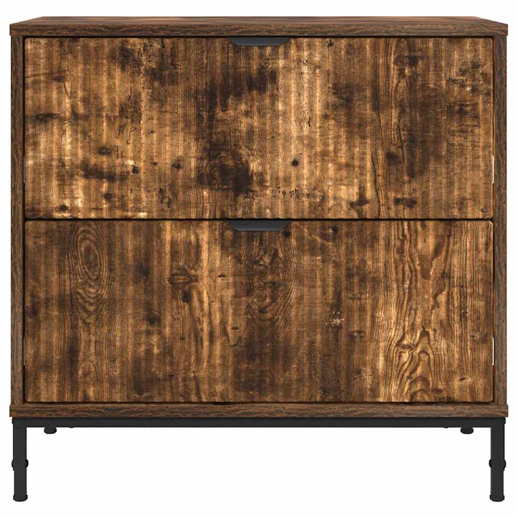 Comodino Rovere fumo 63.5 x 36 x 61 cm Legno multistrato
