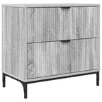 Comodino Grigio sonoma 63.5 x 36 x 61 cm Legno multistrato