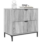 Comodino Grigio sonoma 63.5 x 36 x 61 cm Legno multistrato