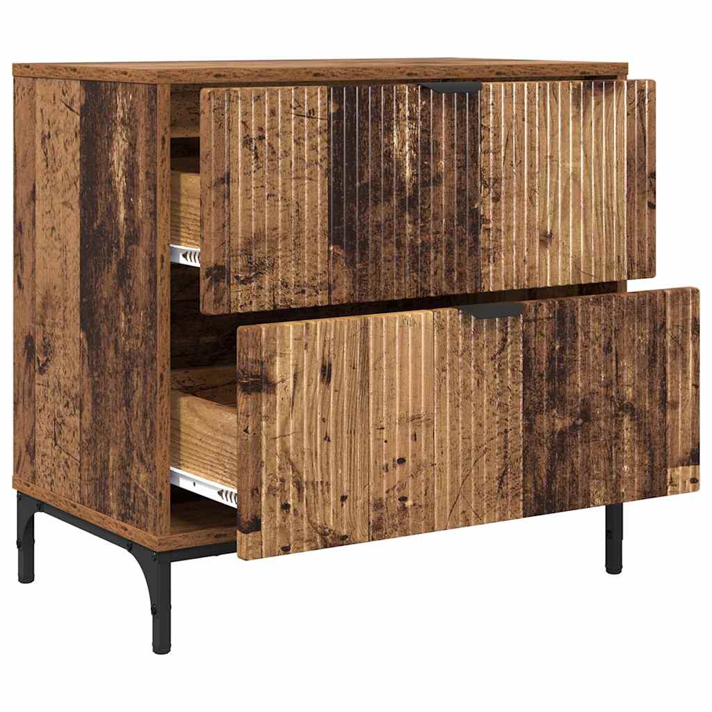 Comodino Legno vecchio 63.5 x 36 x 61 cm Legno multistrato