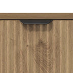 Comodino rovere artigianale 63.5 x 36 x 61 cm Legno multistrato
