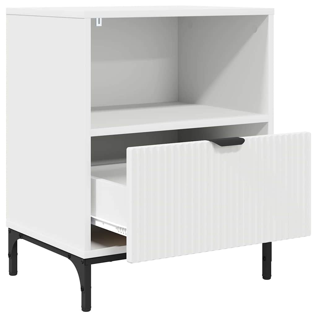 Armadio da Notte Bianco 49 x 36 x 61 cm Legno multistrato