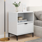 Armadio da Notte 2 pcs Bianco 49 x 36 x 61 cm Legno multistrato