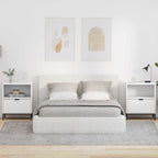 Armadio da Notte 2 pcs Bianco 49 x 36 x 61 cm Legno multistrato