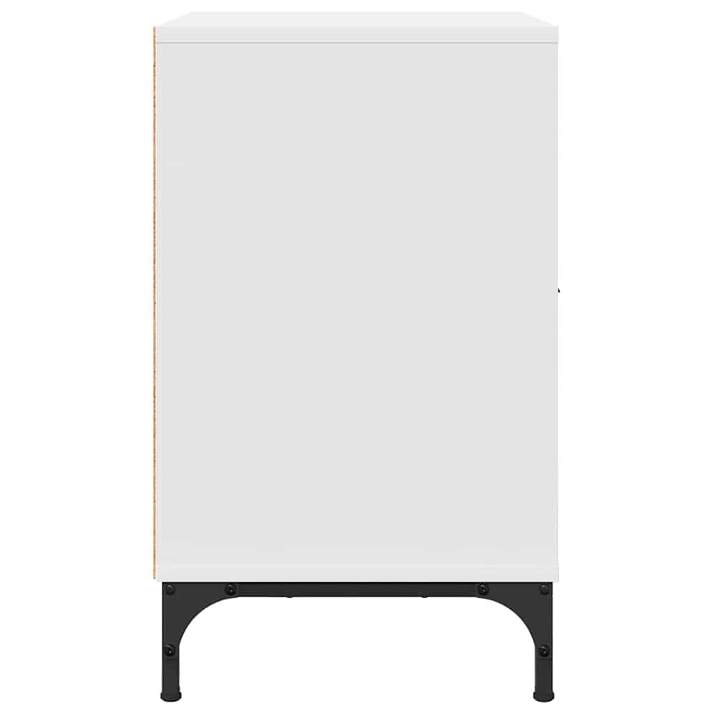 Armadio da Notte 2 pcs Bianco 49 x 36 x 61 cm Legno multistrato