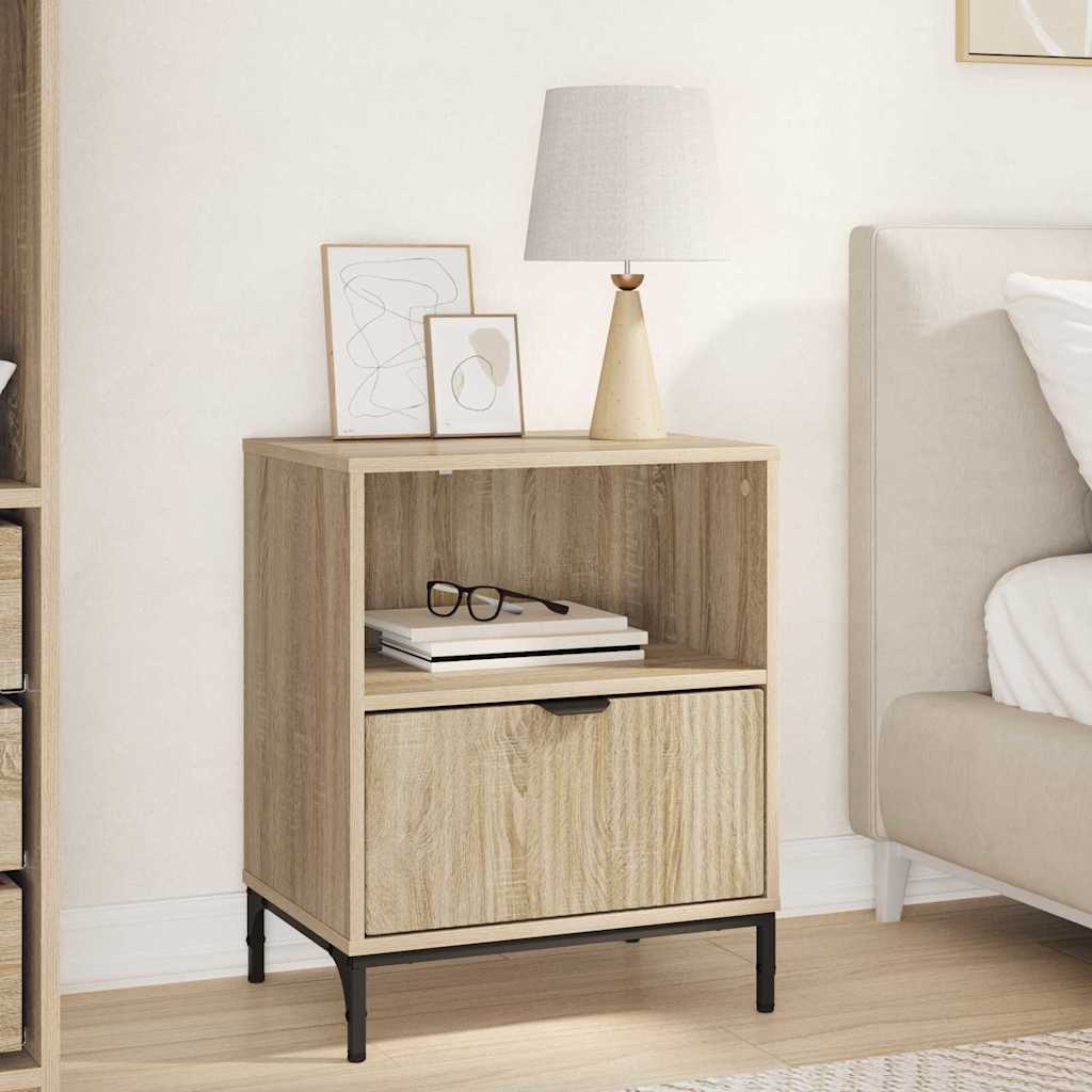 Armadio da Notte con cassetto rovere sonoma 49 x 36 x 61 cm