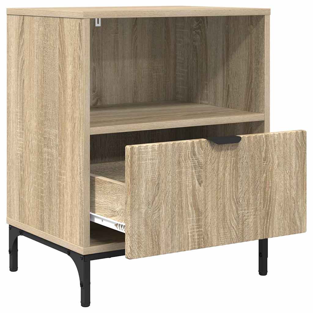 Armadio da Notte con cassetto rovere sonoma 49 x 36 x 61 cm