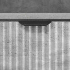 Armadio da Notte con cassetto Grigio cemento 49 x 36 x 61 cm