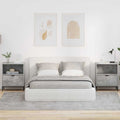 Armadio da Notte 2 pcs Grigio cemento 49 x 36 x 61 cm