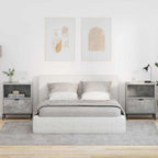 Armadio da Notte 2 pcs Grigio cemento 49 x 36 x 61 cm