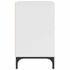 Armadio da Notte con cassetto Bianco lucido 49 x 36 x 61 cm