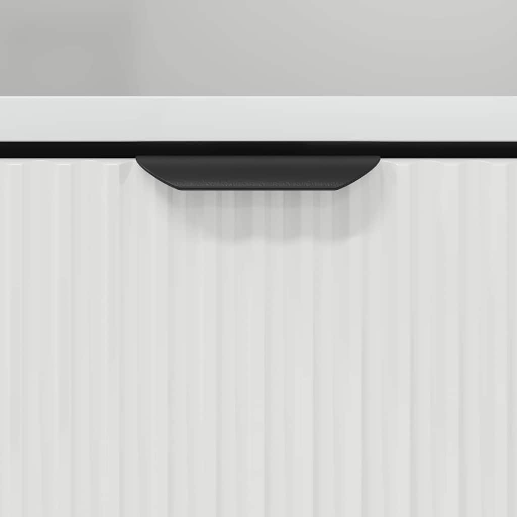 Armadio da Notte 2 pcs Bianco lucido 49 x 36 x 61 cm