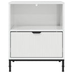 Armadio da Notte 2 pcs Bianco lucido 49 x 36 x 61 cm