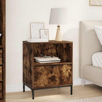 Armadio da Notte Rovere fumo 49 x 36 x 61 cm Legno multistrato