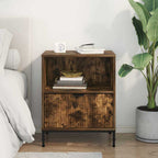 Armadio da Notte Rovere fumo 49 x 36 x 61 cm Legno multistrato