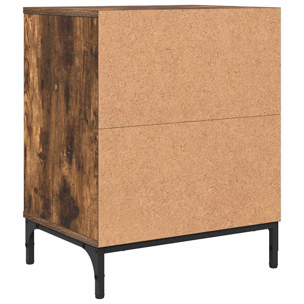 Armadio da Notte Rovere fumo 49 x 36 x 61 cm Legno multistrato