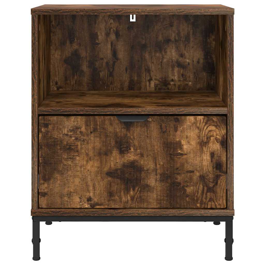Armadio da Notte Rovere fumo 49 x 36 x 61 cm Legno multistrato