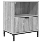 Armadio da Notte con cassetto Grigio sonoma 49 x 36 x 61 cm