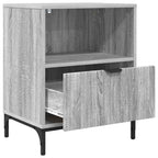 Armadio da Notte con cassetto Grigio sonoma 49 x 36 x 61 cm
