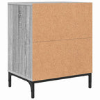 Armadio da Notte 2 pcs Grigio sonoma 49 x 36 x 61 cm