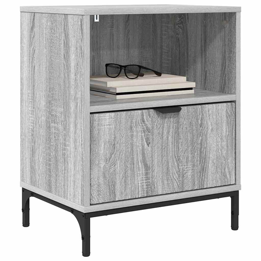 Armadio da Notte 2 pcs Grigio sonoma 49 x 36 x 61 cm