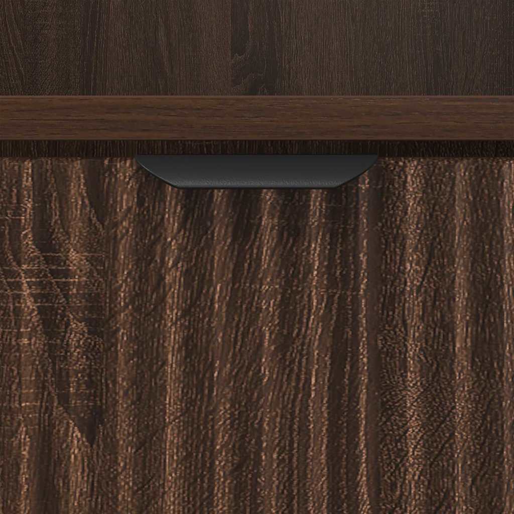Armadio da Notte 2 pcs Rovere marrone 49 x 36 x 61 cm
