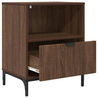 Armadio da Notte 2 pcs Rovere marrone 49 x 36 x 61 cm