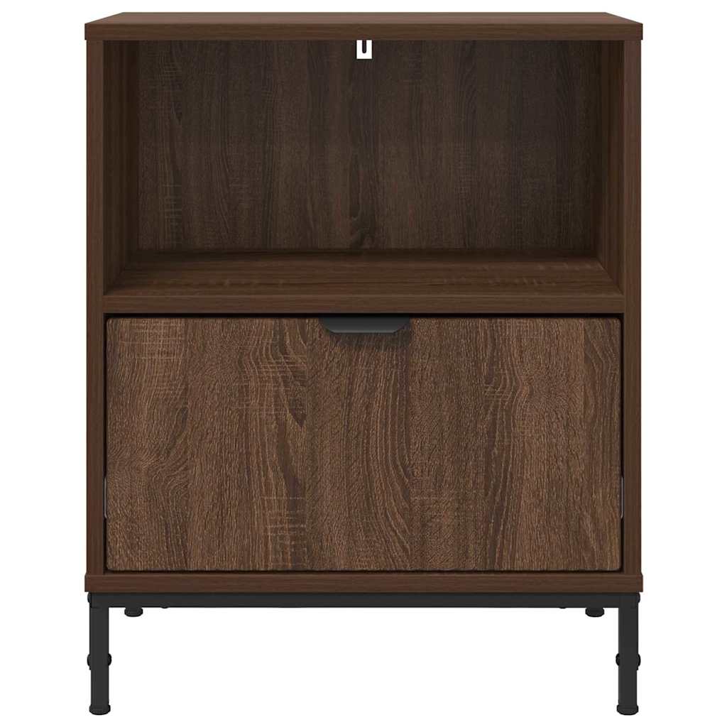 Armadio da Notte 2 pcs Rovere marrone 49 x 36 x 61 cm