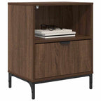Armadio da Notte 2 pcs Rovere marrone 49 x 36 x 61 cm