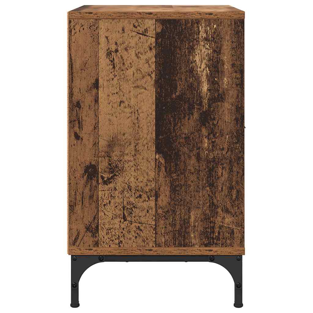 Armadio da Notte con cassetto Legno vecchio 49 x 36 x 61 cm