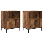 Armadio da Notte 2 pcs Legno vecchio 49 x 36 x 61 cm