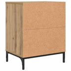 Armadio da Notte 2 pcs rovere artigianale 49 x 36 x 61 cm