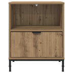 Armadio da Notte 2 pcs rovere artigianale 49 x 36 x 61 cm