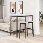 tavolo Naturale 100 x 50 x 91 cm Legno ingegnerizzato e acciaio