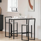 tavolo Bianco 100 x 50 x 91 cm Legno ingegnerizzato e acciaio