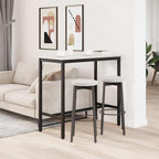 tavolo Bianco 100 x 50 x 91 cm Legno ingegnerizzato e acciaio