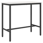 tavolo Bianco 100 x 50 x 91 cm Legno ingegnerizzato e acciaio