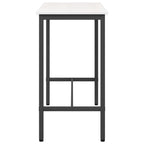 tavolo Bianco 100 x 50 x 91 cm Legno ingegnerizzato e acciaio