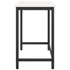 tavolo Bianco 80 x 50 x 77 cm Legno ingegnerizzato e acciaio