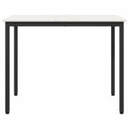 tavolo Bianco 100 x 50 x 77 cm Legno ingegnerizzato e acciaio