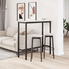 tavolo Bianco 100 x 40 x 101 cm Legno ingegnerizzato e acciaio
