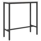 tavolo Bianco 100 x 40 x 101 cm Legno ingegnerizzato e acciaio
