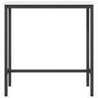 tavolo Bianco 100 x 40 x 101 cm Legno ingegnerizzato e acciaio