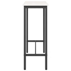 tavolo Bianco 100 x 40 x 101 cm Legno ingegnerizzato e acciaio