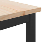 tavolo Naturale 100 x 50 x 77 cm Legno ingegnerizzato e acciaio